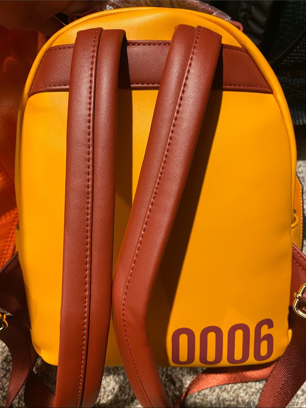 Loungefly Orange Charizard Mini Backpack with Blue Wings - Picture 3 of 4